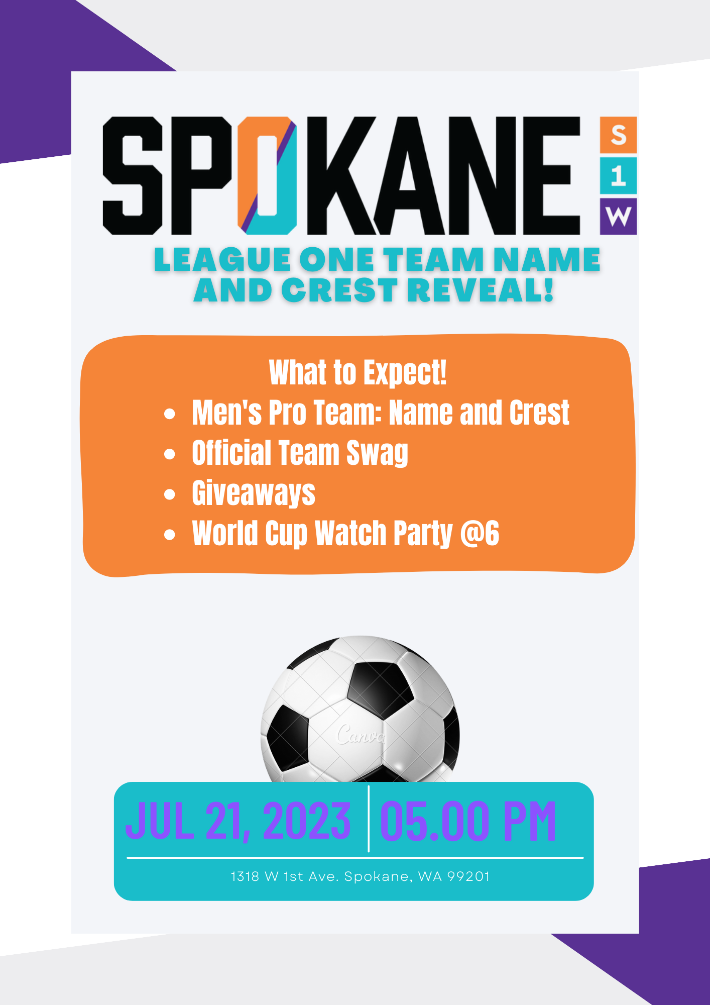 USL Men's League Team Name And Crest Reveal! – Shop USL Spokane