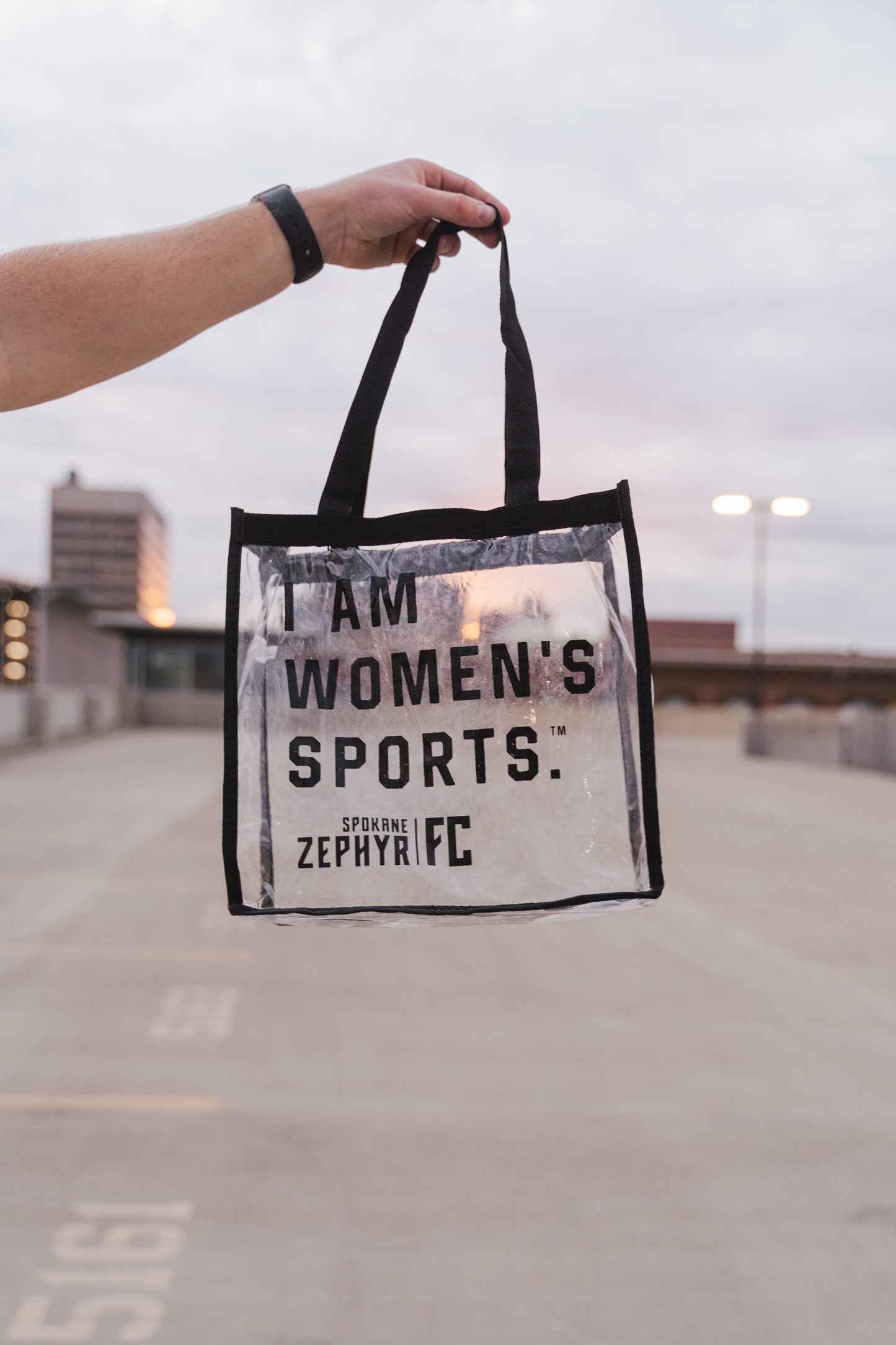 I Am Women's Sports Zephyr FC Clear Tote Bag