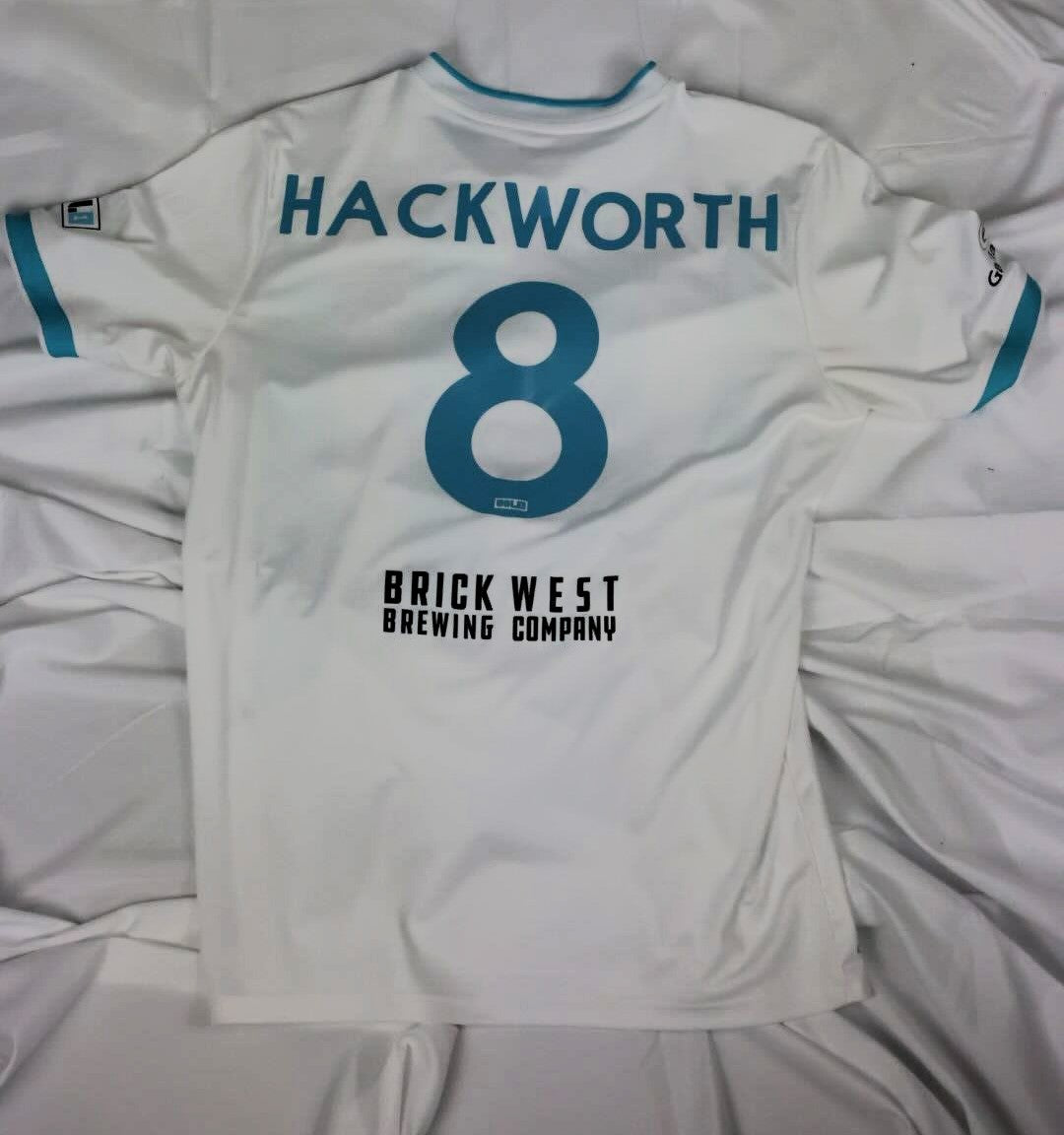 Player Worn Jersey- #8 Morgan Hackworth