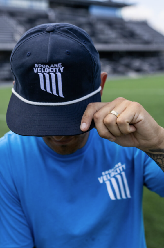 Velocity Dark Navy Snapback Rope Hat