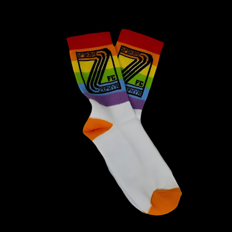 Zephyr FC Crew Rainbow Socks