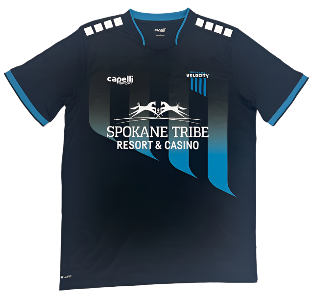 2025 Spokane Velocity FC Black Jersey Away