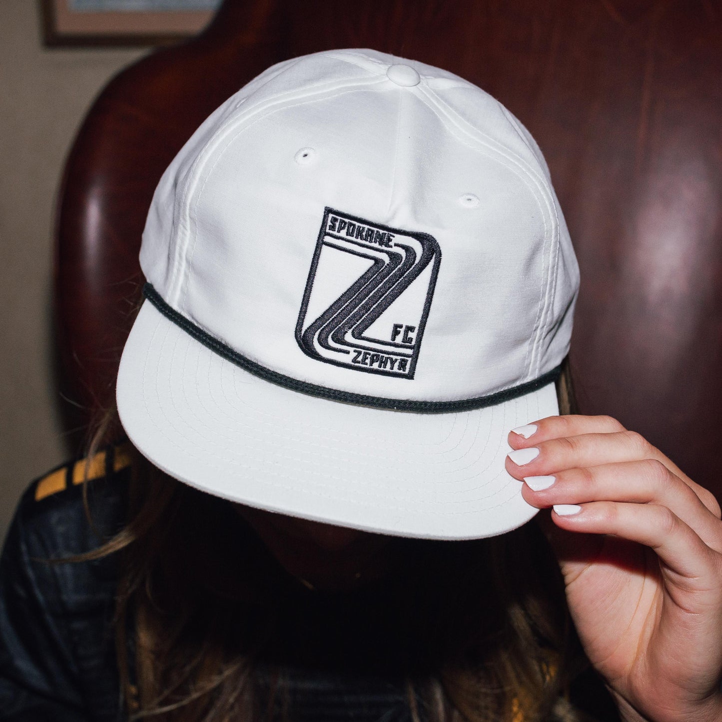 Zephyr Black Crest Rope Hat