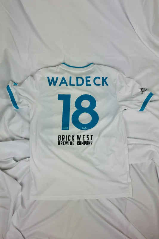 Player Worn Jersey- #18 Derek Waldeck