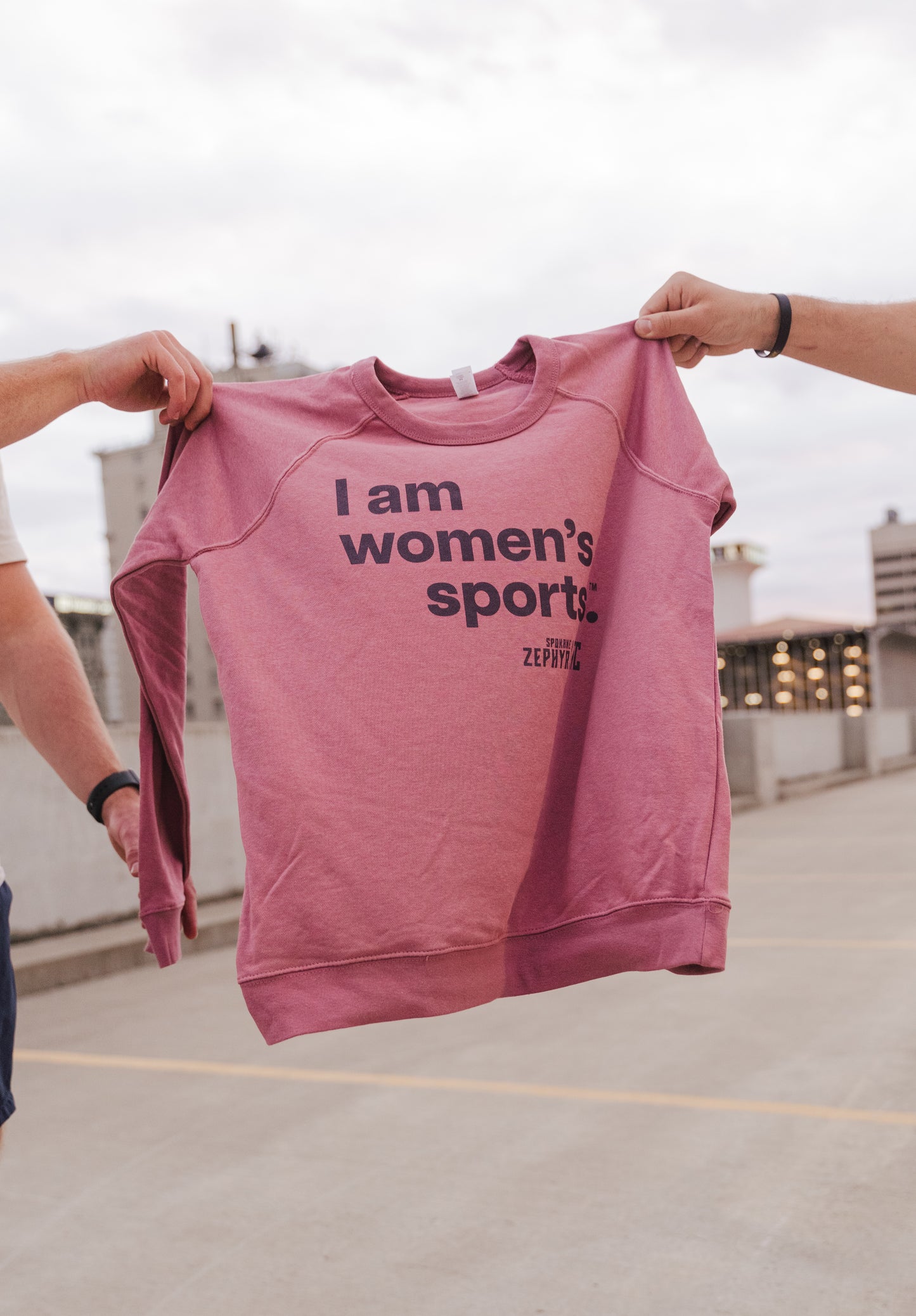 I Am Women's Sports Zephyr FC Mauve Crewneck