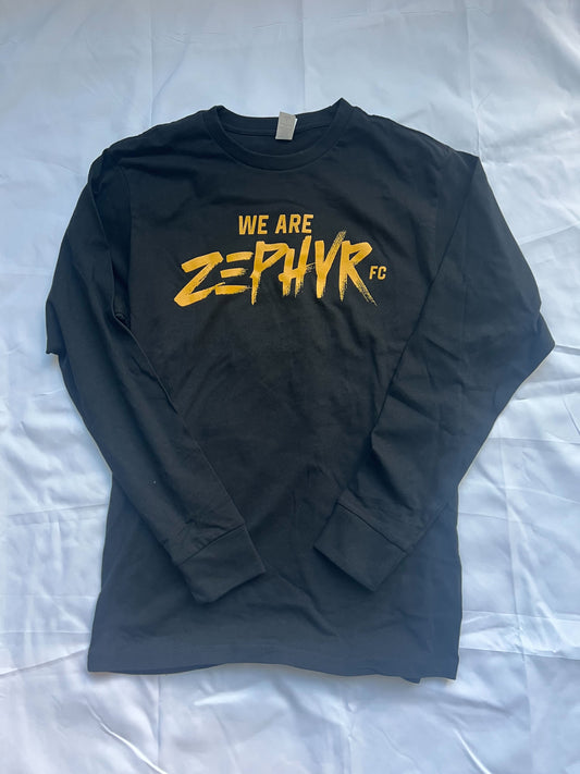 Zephyr We Are Zephyr Long Sleeve Black Shirt