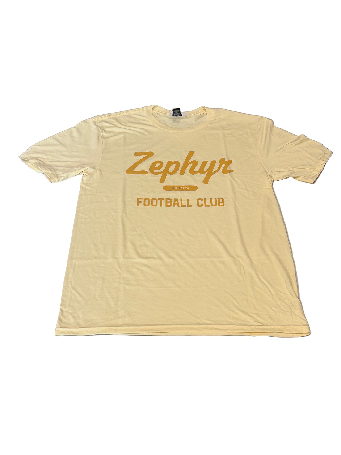 Zephyr Varsity Soft Yellow T-Shirt