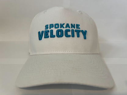 Spokane Velocity White Puff Hat