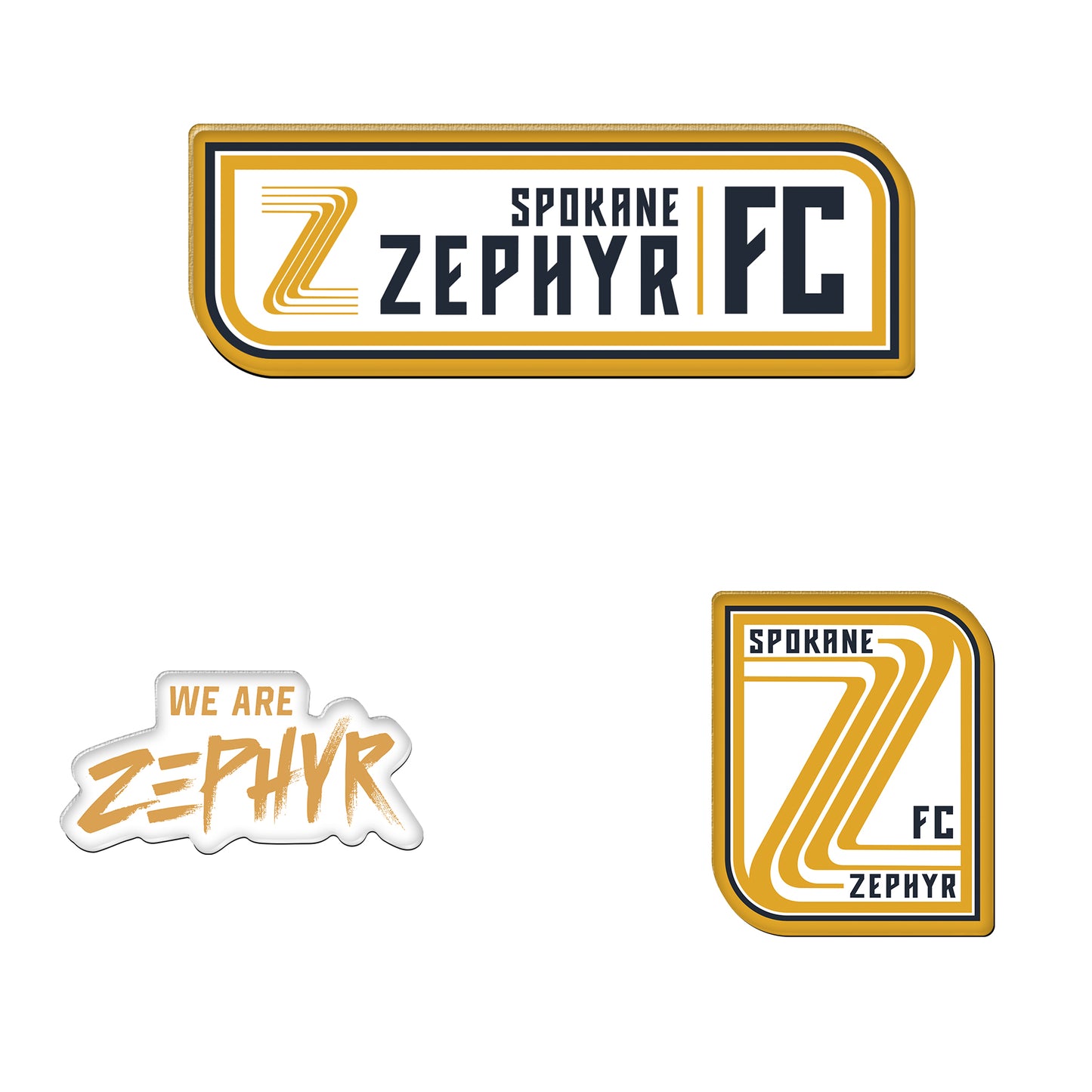 Spokane Zephyr FC 3-pack Magnets