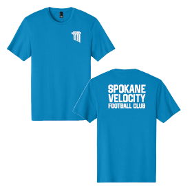 Spokane Velocity Football Club Turquoise T-Shirt