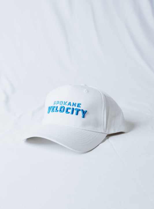 Spokane Velocity White Puff Hat